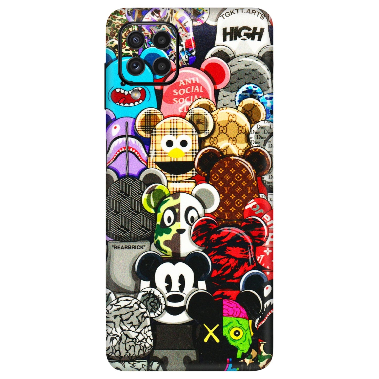 Samsung A/S Series Phone Skins (All Models) - More Mickey Mouses - 3D Embossed Finish (L-118) Samsung Galaxy A22