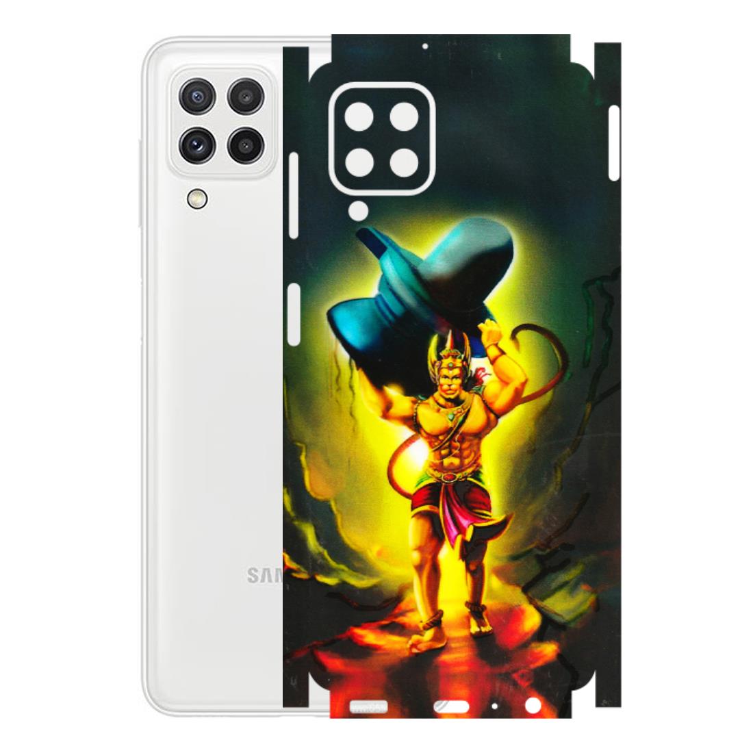 Samsung A/S Series Phone Skins (All Models) - Hanuman Ji - 3D Embossed Finish (L-128) Samsung Galaxy A22