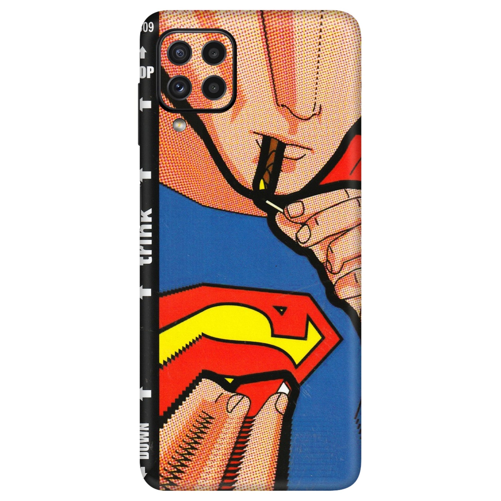 Samsung A/S Series Phone Skins (All Models) - Superman Sutta - 3D Embossed Finish (L-130) Samsung Galaxy A22