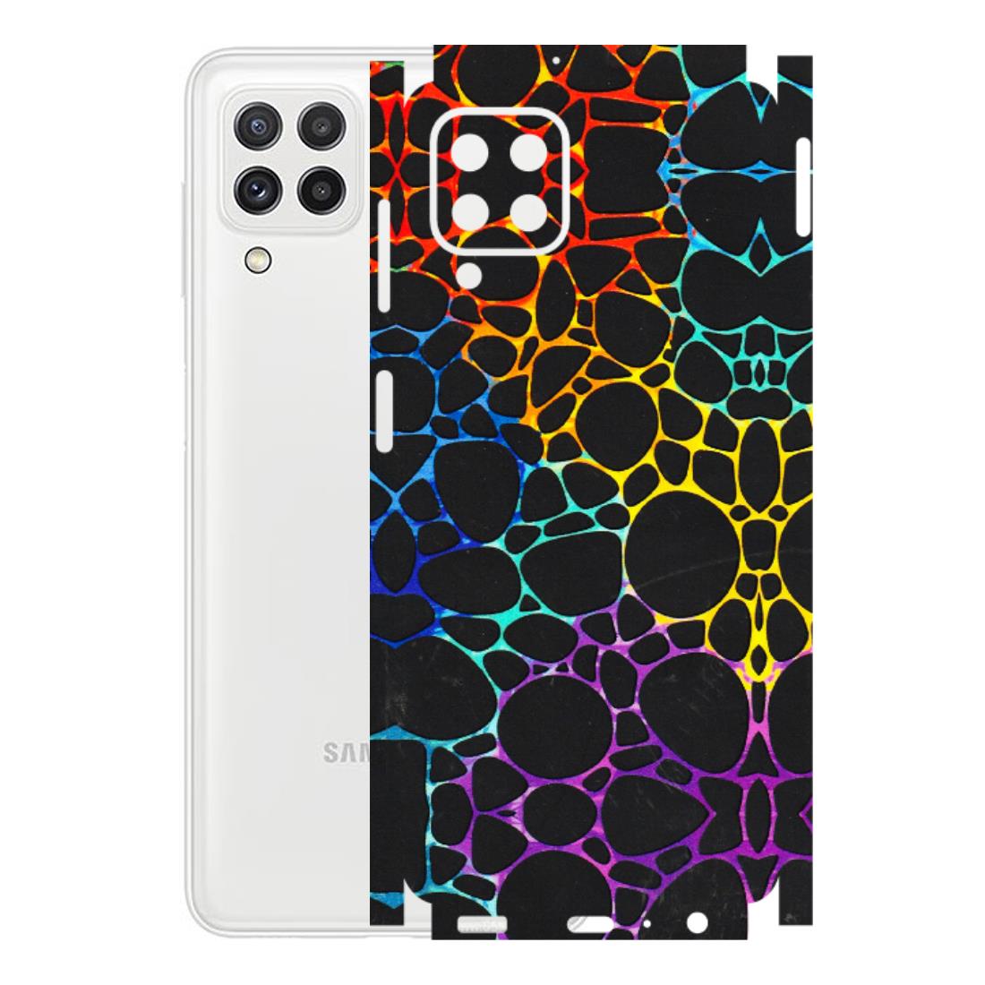 Samsung A/S Series Phone Skins (All Models) - Abstract Art MultiColour - 3D Embossed Finish (L-133) Samsung Galaxy A22