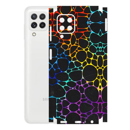 Samsung A/S Series Phone Skins (All Models) - Abstract Art MultiColour - 3D Embossed Finish (L-133) Samsung Galaxy A22