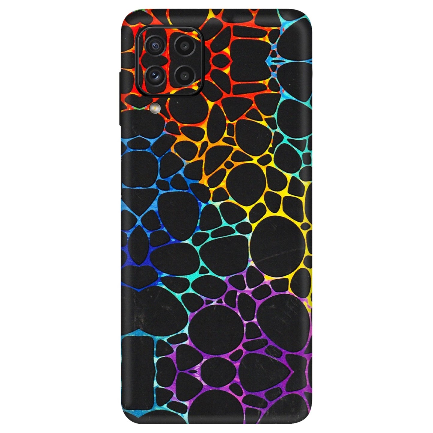 Samsung A/S Series Phone Skins (All Models) - Abstract Art MultiColour - 3D Embossed Finish (L-133) Samsung Galaxy A22