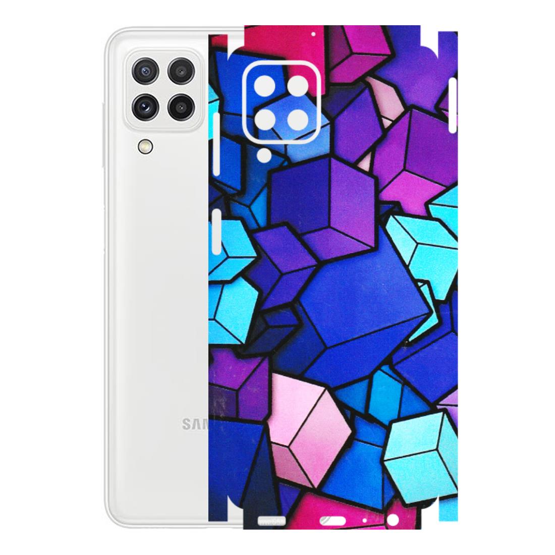 Samsung A/S Series Phone Skins (All Models) - Cube Doodle - 3D Embossed Finish (L-141) Samsung Galaxy A22