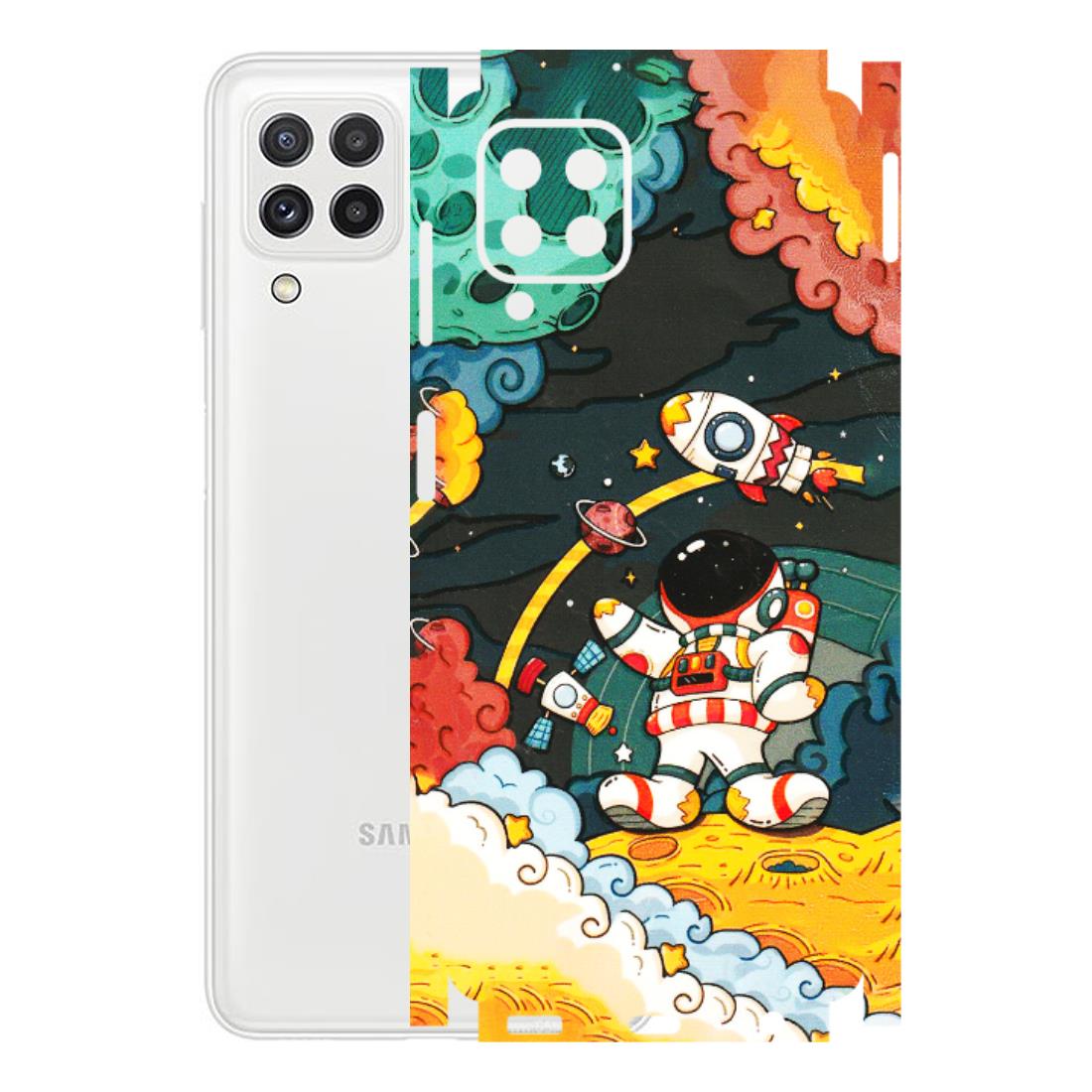 Samsung A/S Series Phone Skins (All Models) - Astronauts & Spaceship - 3D Embossed Finish (L-145) Samsung Galaxy A22
