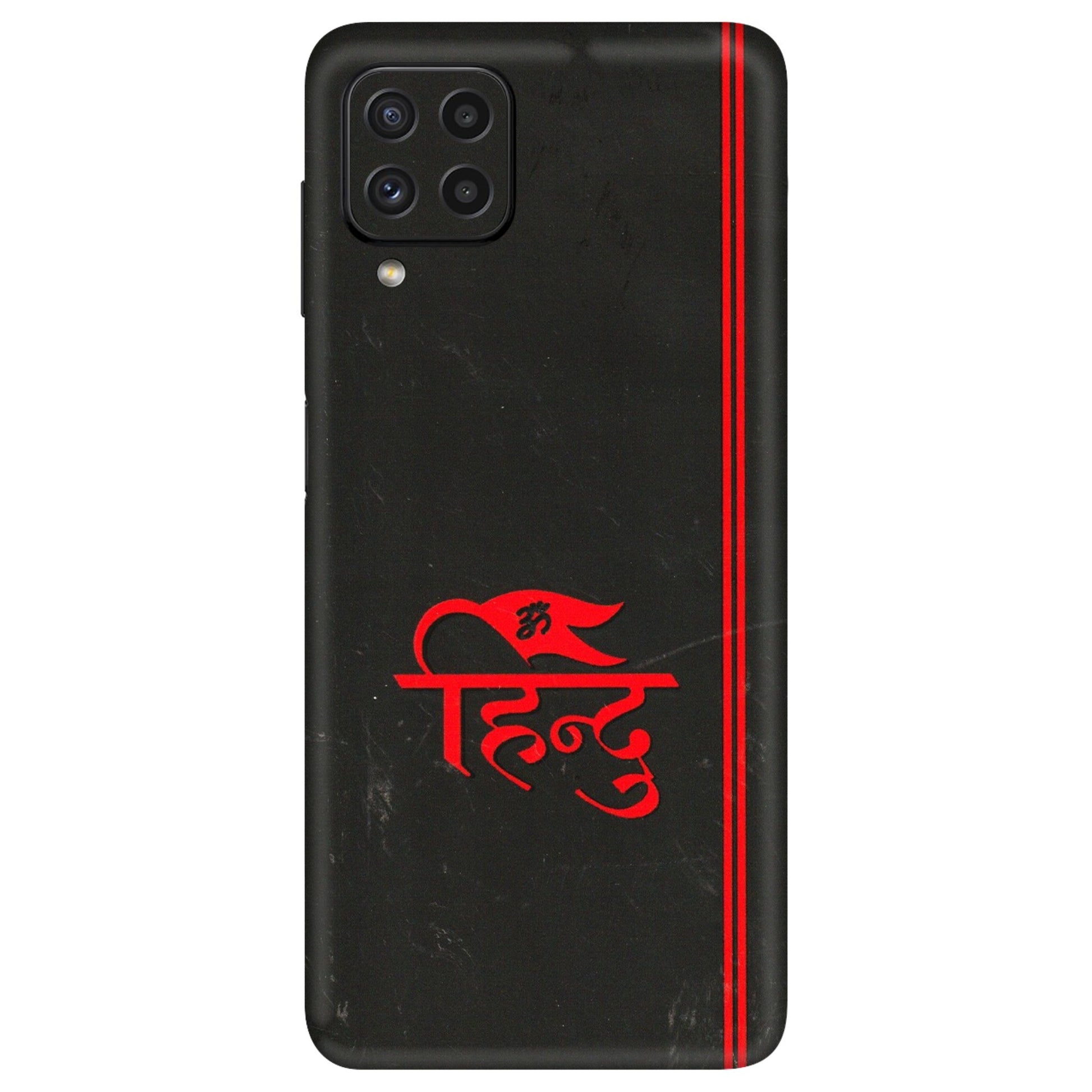 Samsung A/S Series Phone Skins (All Models) - Hindu Black - 3D Embossed Finish (L-153) Samsung Galaxy A22