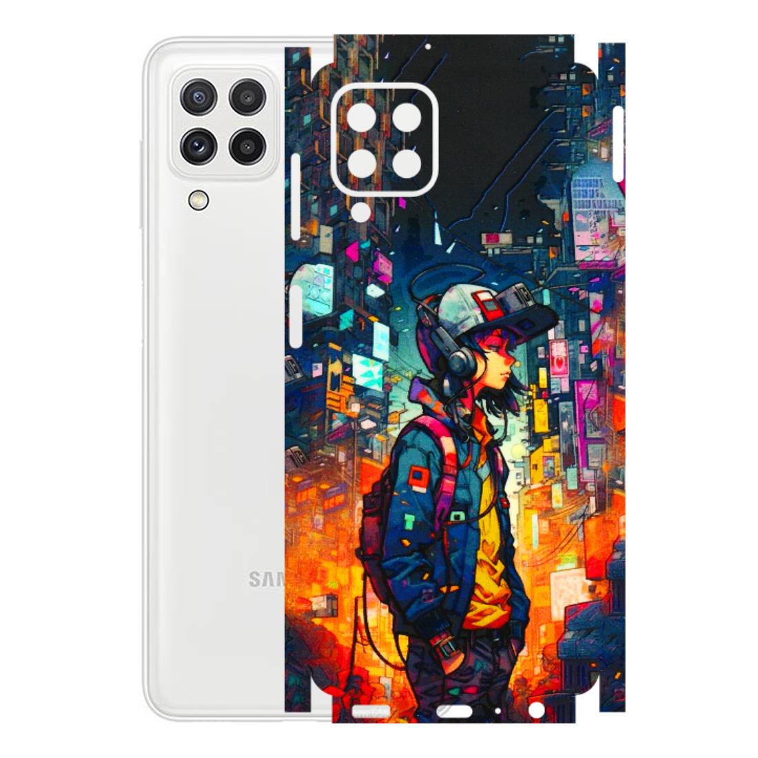 Samsung A/S Series Phone Skins (All Models) - Street Anime Guy - 3D Embossed Finish (L-158) Samsung Galaxy A22