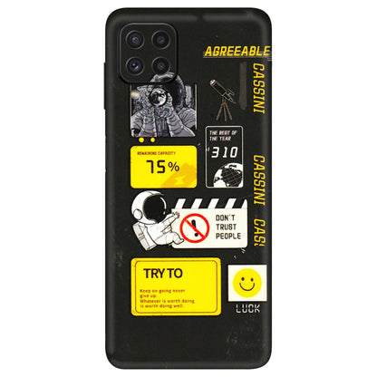 Samsung A/S Series Phone Skins (All Models) - Black Cassini - 3D Embossed Finish (L-161) Samsung Galaxy A22