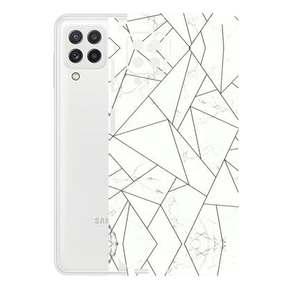 Samsung A/S Series Phone Skins (All Models) - Luxury White Marble Effect - 3D Embossed Finish (L-168) Samsung Galaxy A22