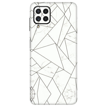 Samsung A/S Series Phone Skins (All Models) - Luxury White Marble Effect - 3D Embossed Finish (L-168) Samsung Galaxy A22