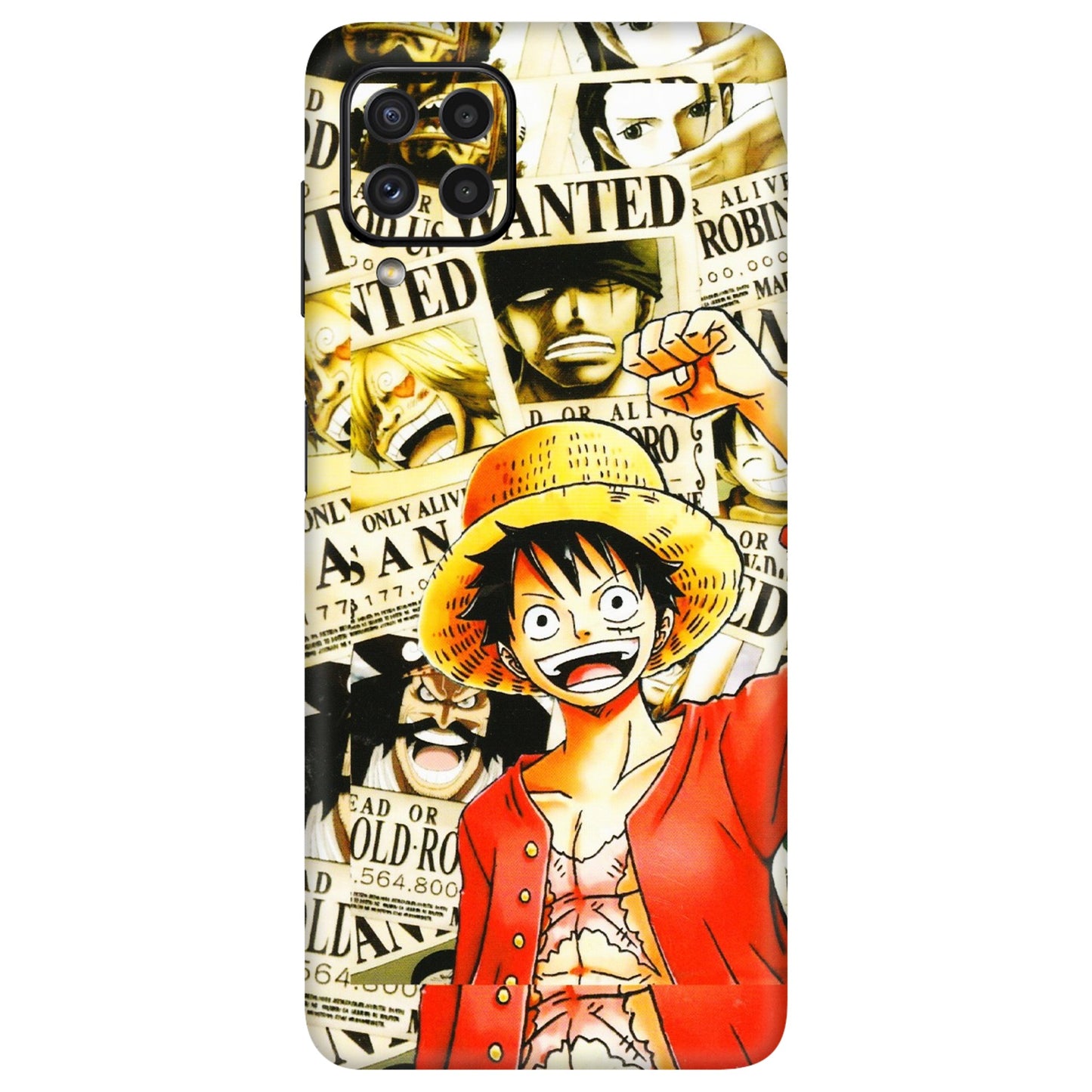 Samsung A/S Series Phone Skins (All Models) - Luffy Anime - 3D Embossed Finish (L-177) Samsung Galaxy A22