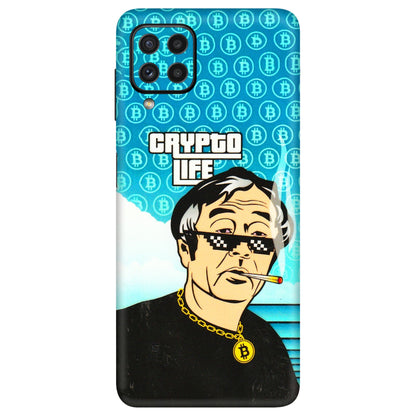 Samsung A/S Series Phone Skins (All Models) - Crypto Thug Life - 3D Embossed Finish (L-179) Samsung Galaxy A22