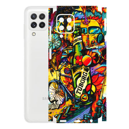 Samsung A/S Series Phone Skins (All Models) - Cool Beer Bottle - 3D Embossed Finish (L-193) Samsung Galaxy A22
