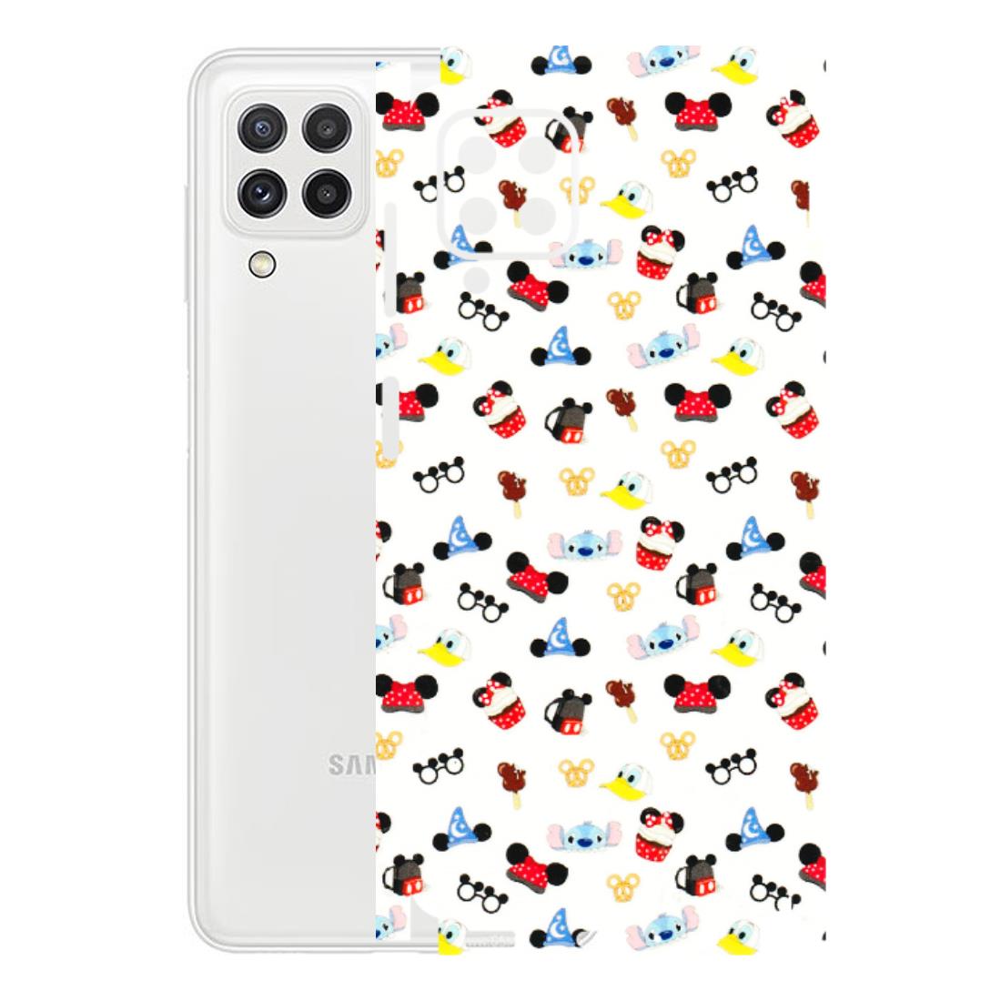 Samsung A/S Series Phone Skins (All Models) - Minnie Mouse & Donald Doodles s - 3D Embossed Finish (L-194) Samsung Galaxy A22