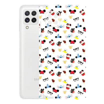 Samsung A/S Series Phone Skins (All Models) - Minnie Mouse & Donald Doodles s - 3D Embossed Finish (L-194) Samsung Galaxy A22