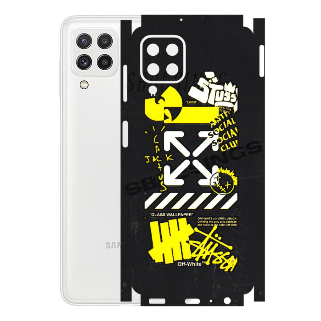 Samsung A/S Series Phone Skins (All Models) - Anti Social Graffiti - 3D Embossed Finish (L-198) Samsung Galaxy A22