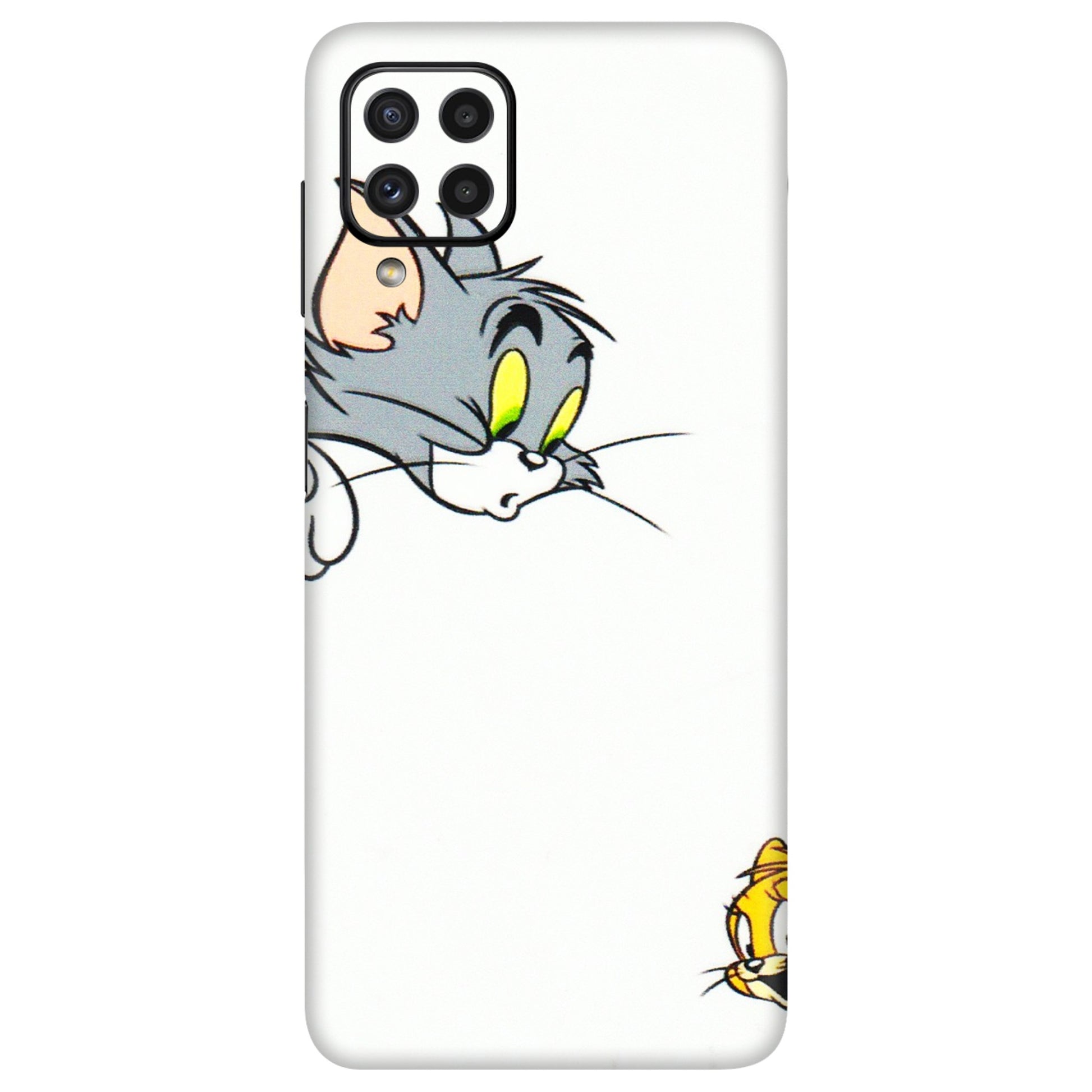 Samsung A/S Series Phone Skins (All Models) - Cute Tom And Jerry - 3D Embossed Finish (L-220) Samsung Galaxy A22