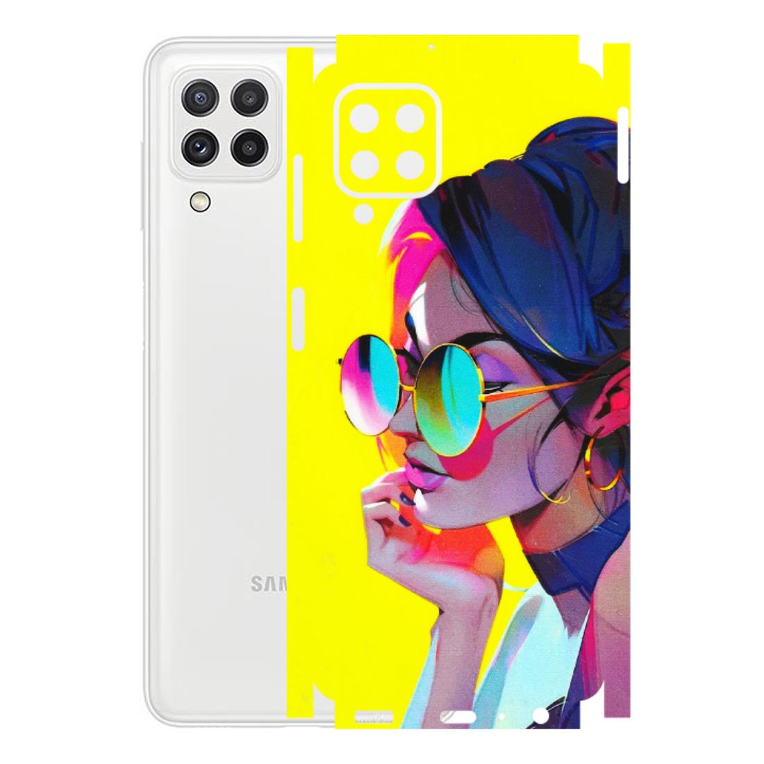 Samsung A/S Series Phone Skins (All Models) - Bold Stylish Girl - 3D Embossed Finish (L-222) Samsung Galaxy A22