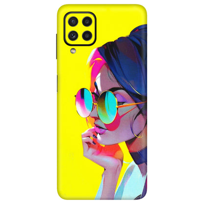 Samsung A/S Series Phone Skins (All Models) - Bold Stylish Girl - 3D Embossed Finish (L-222) Samsung Galaxy A22
