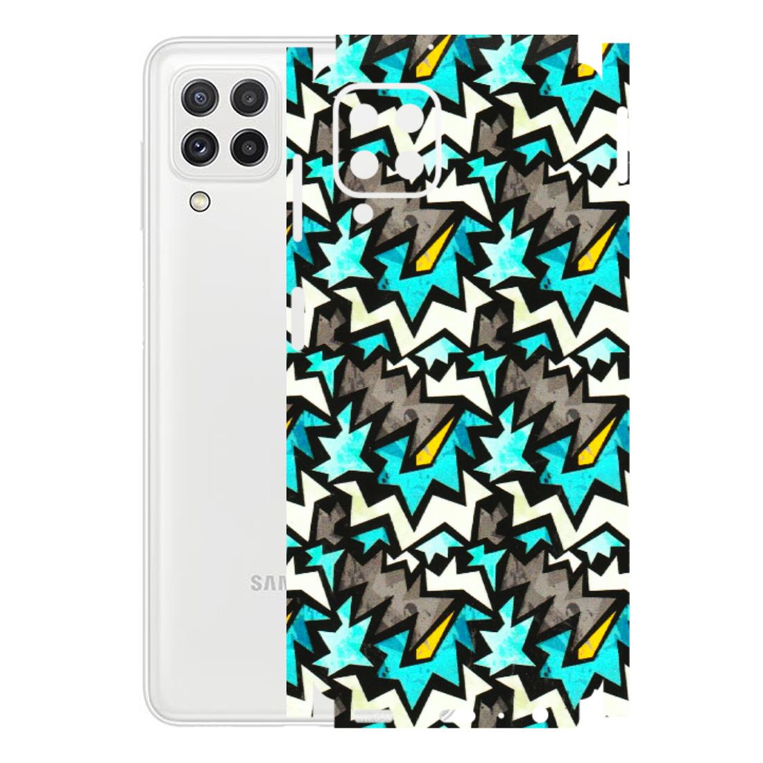Samsung A/S Series Phone Skins (All Models) - Funky Zig Zag - 3D Embossed Finish (L-223) Samsung Galaxy A22