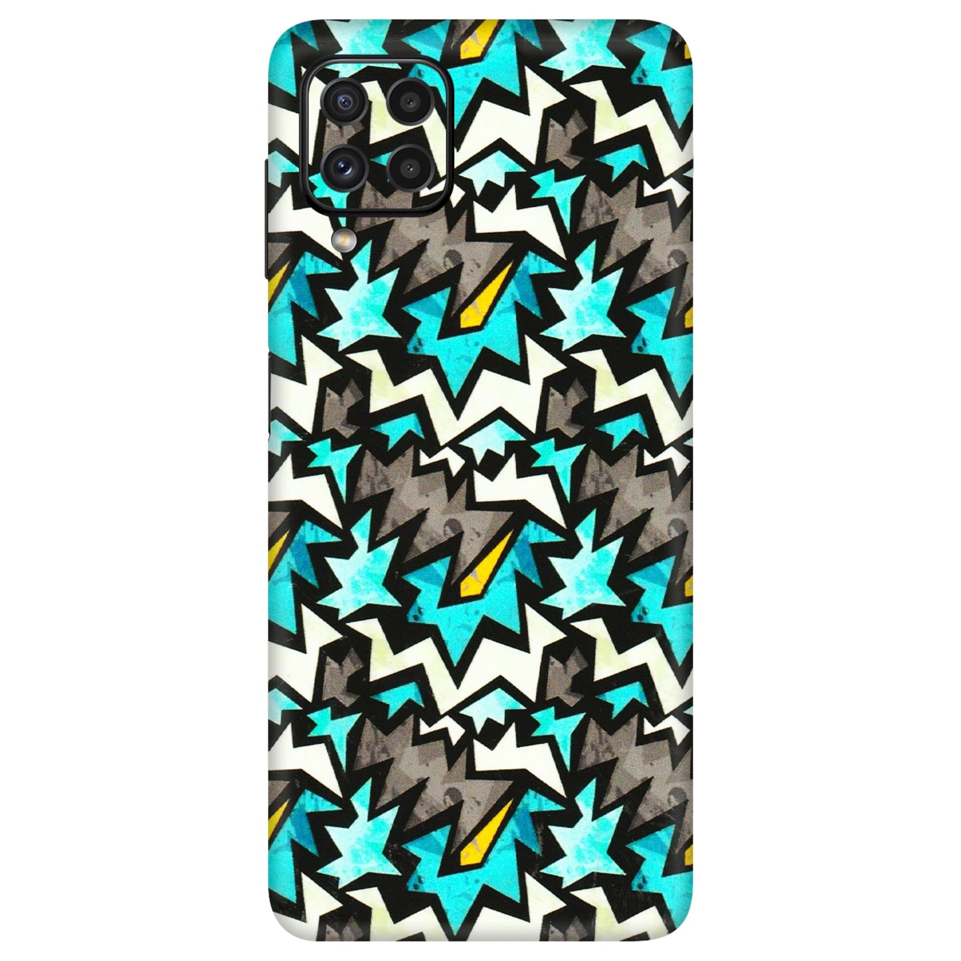 Samsung A/S Series Phone Skins (All Models) - Funky Zig Zag - 3D Embossed Finish (L-223) Samsung Galaxy A22