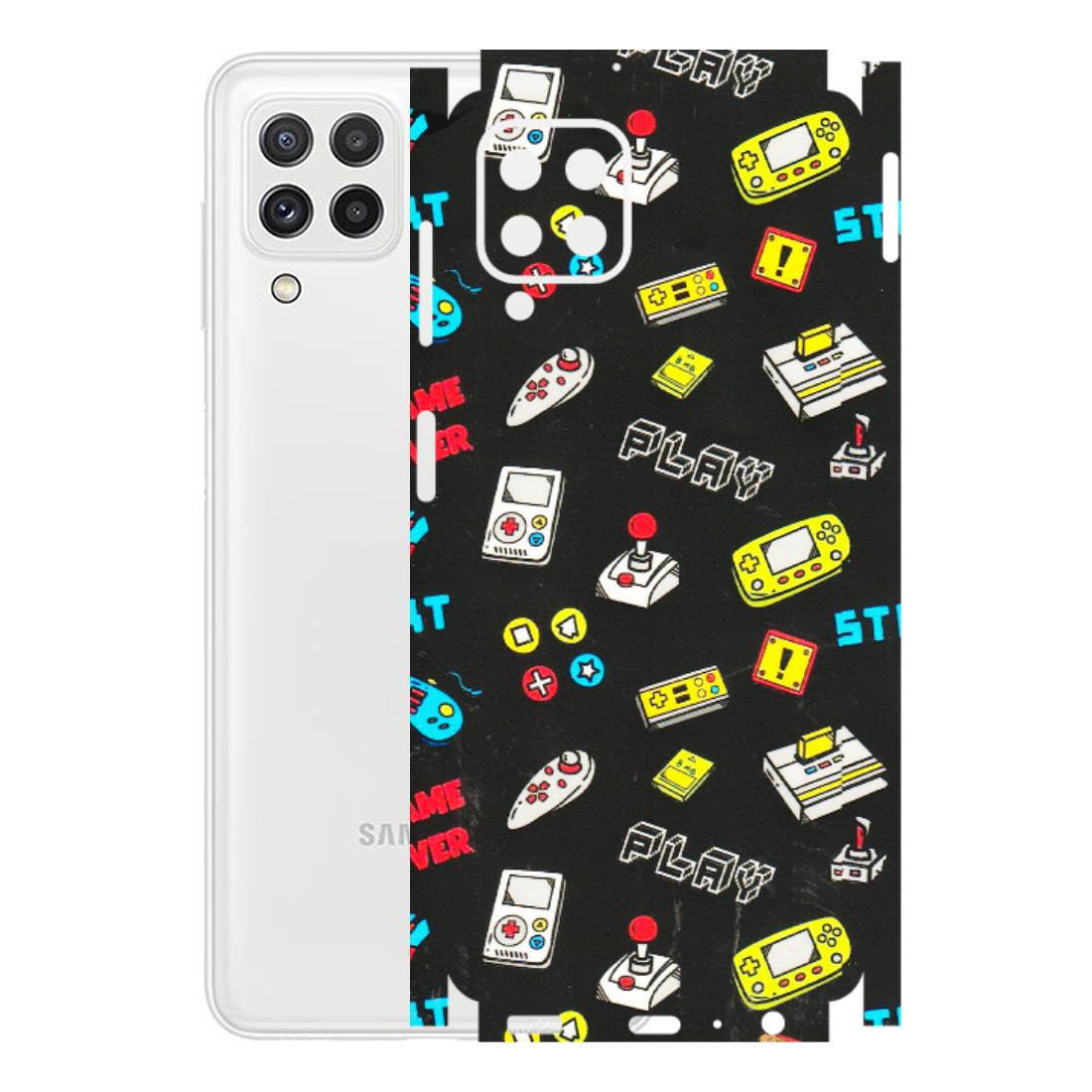 Samsung A/S Series Phone Skins (All Models) - Gaming Doodles - 3D Embossed Finish (L-224) Samsung Galaxy A22