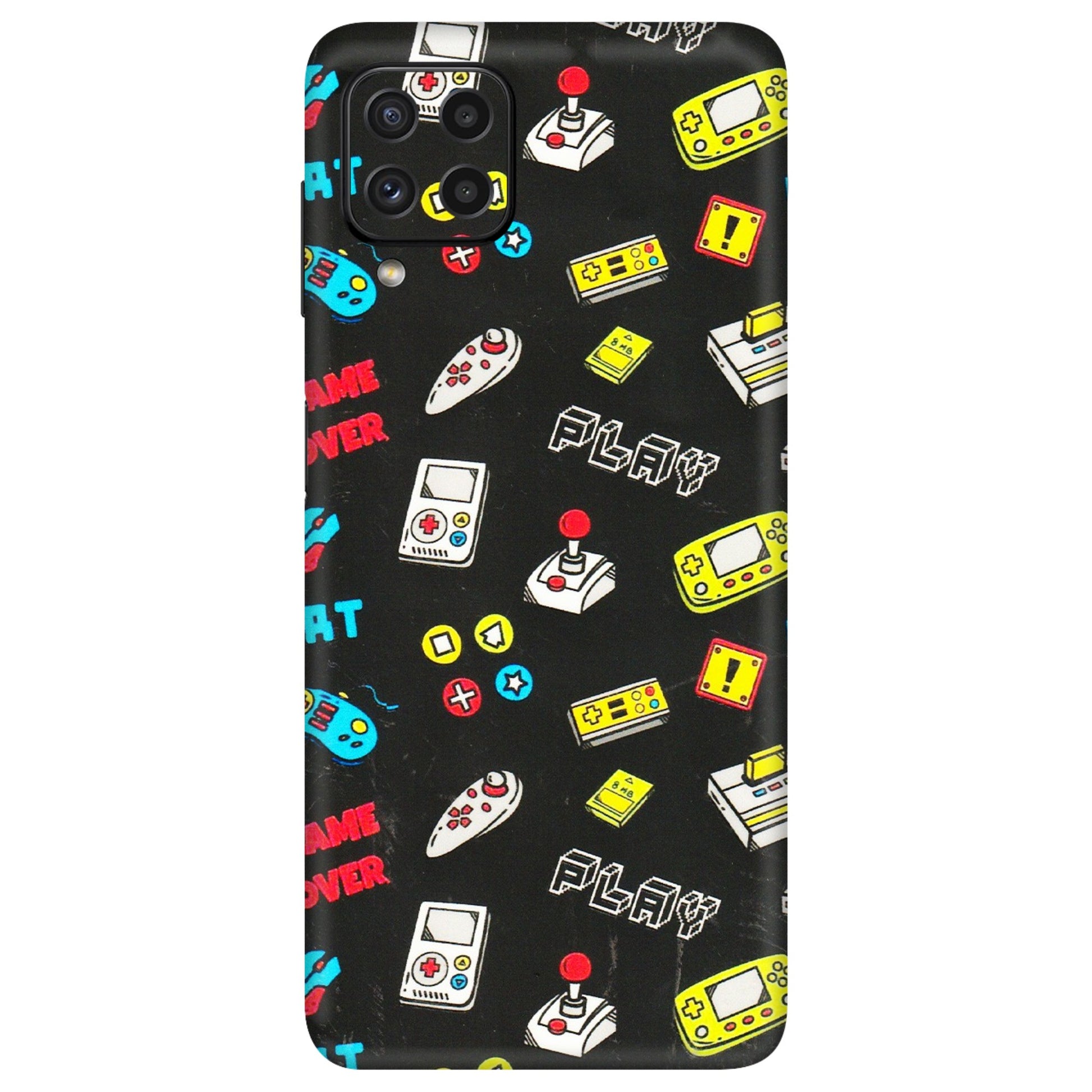 Samsung A/S Series Phone Skins (All Models) - Gaming Doodles - 3D Embossed Finish (L-224) Samsung Galaxy A22