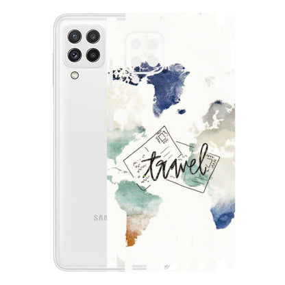 Samsung A/S Series Phone Skins (All Models) - Travel The World - 3D Embossed Finish (L-232) Samsung Galaxy A22