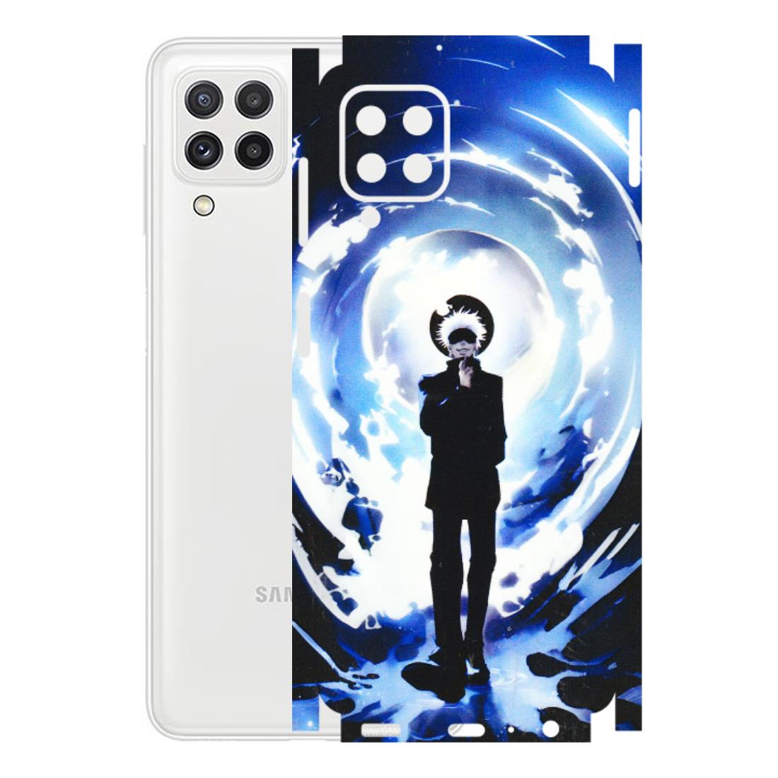 Samsung A/S Series Phone Skins (All Models) - Satoru Gojo Dark Blue - 3D Embossed Finish (L-235) Samsung Galaxy A22