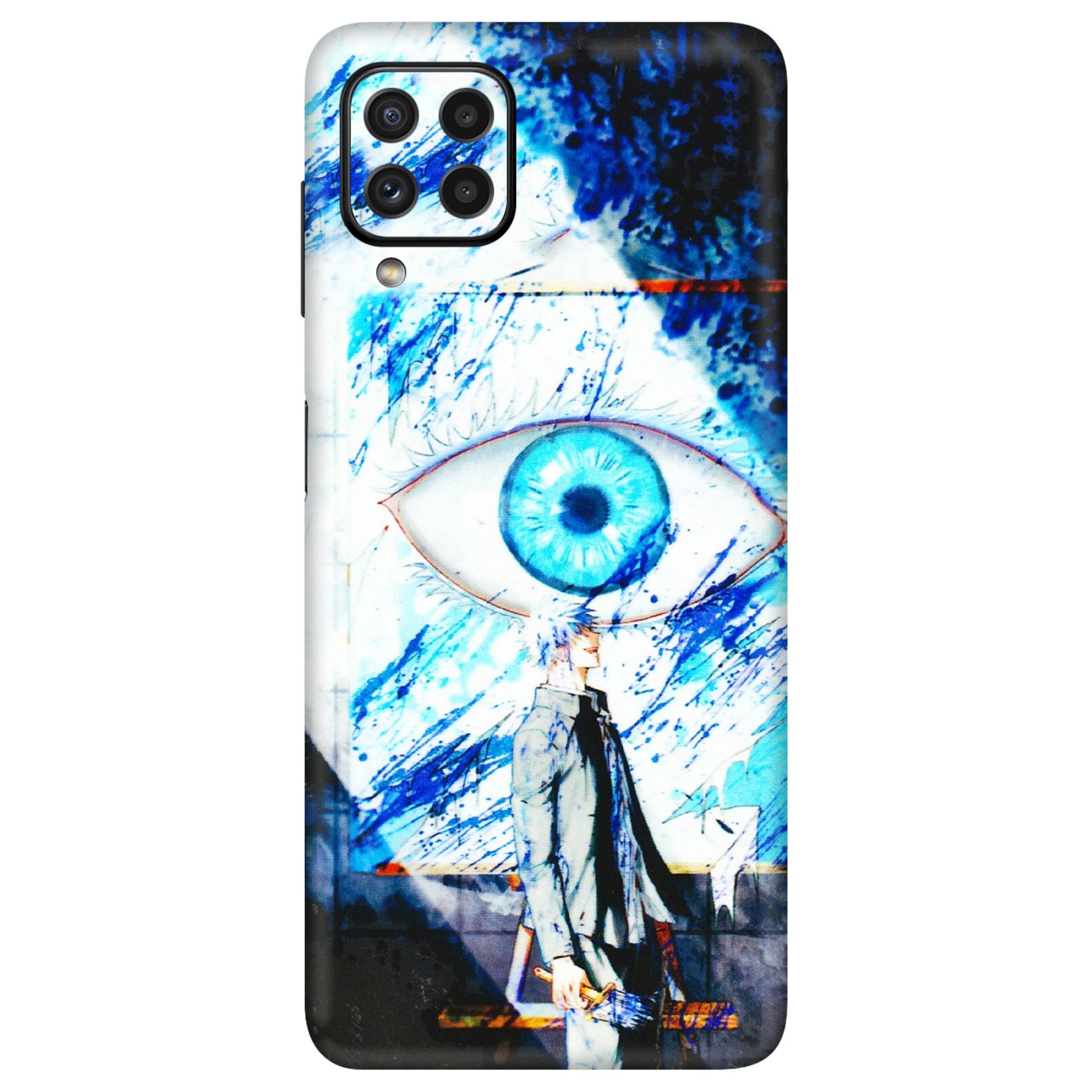Samsung A/S Series Phone Skins (All Models) - Gojo Satoru evil eye - 3D Embossed Finish (L-239) Samsung Galaxy A22