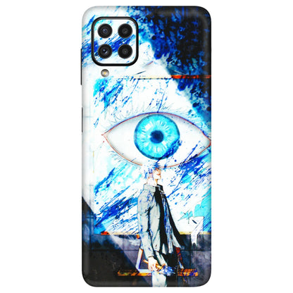Samsung A/S Series Phone Skins (All Models) - Gojo Satoru evil eye - 3D Embossed Finish (L-239) Samsung Galaxy A22