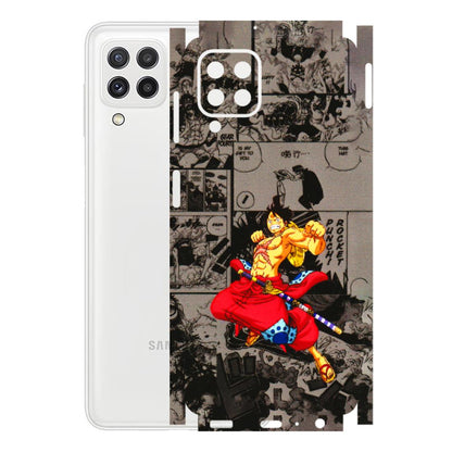 Samsung A/S Series Phone Skins (All Models) - One Piece Rocket Punch Manga - 3D Embossed Finish (L-25) Samsung Galaxy A22