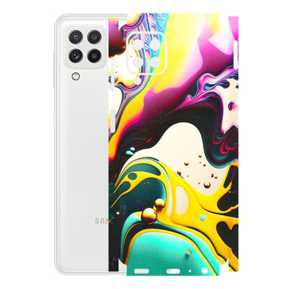 Samsung A/S Series Phone Skins (All Models) - Multicolor Abstract pattern - 3D Embossed Finish (L-254) Samsung Galaxy A22