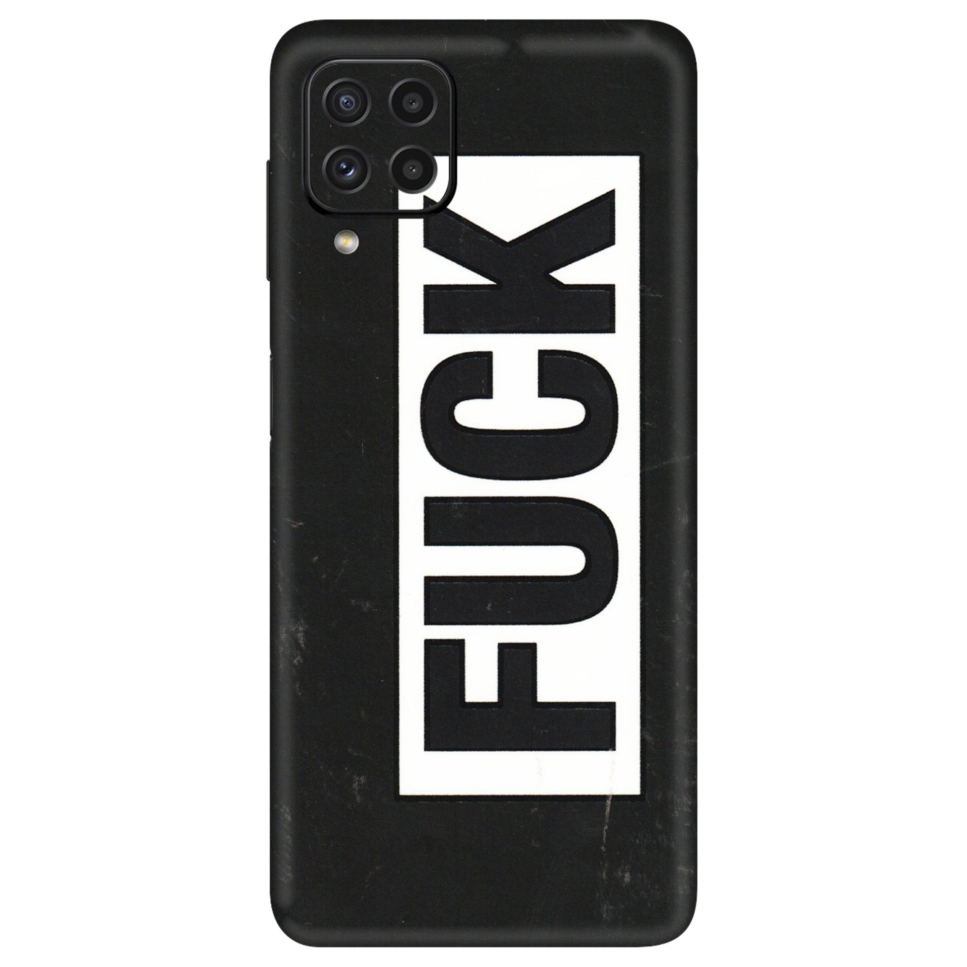 Samsung A/S Series Phone Skins (All Models) - The F Word - 3D Embossed Finish (L-255) Samsung Galaxy A22