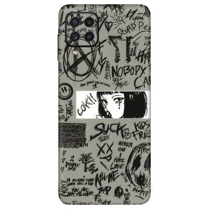 Samsung A/S Series Phone Skins (All Models) - Never Have Love Anime - 3D Embossed Finish (L-260) Samsung Galaxy A22