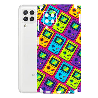 Samsung A/S Series Phone Skins (All Models) - Gameboy Colourful - 3D Embossed Finish (L-266) Samsung Galaxy A22