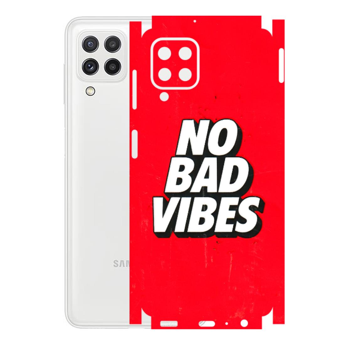 Samsung A/S Series Phone Skins (All Models) - No Bad Vibes - 3D Embossed Finish (L-280) Samsung Galaxy A22