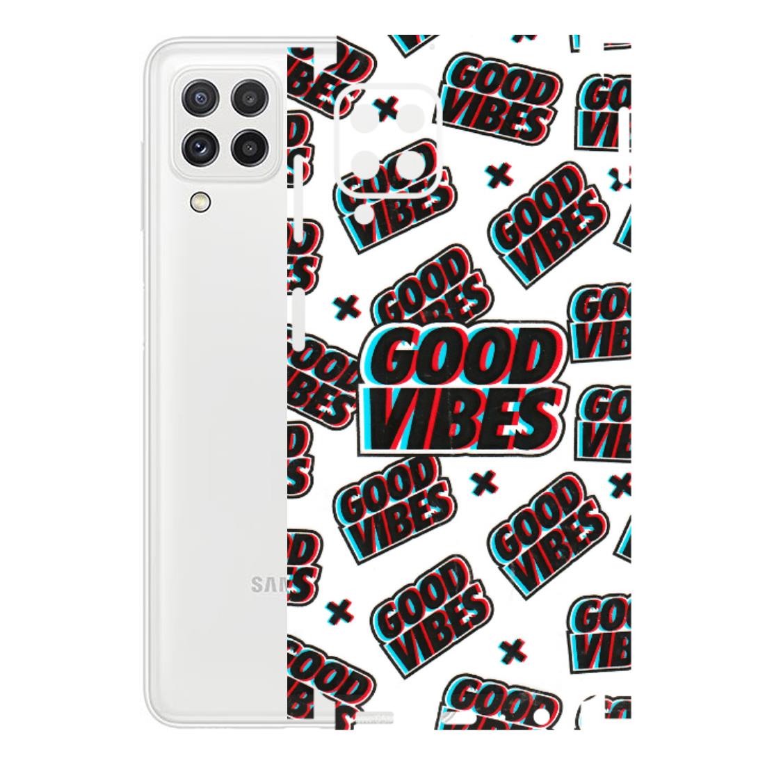 Samsung A/S Series Phone Skins (All Models) - Good Vibes - 3D Embossed Finish (L-282) Samsung Galaxy A22