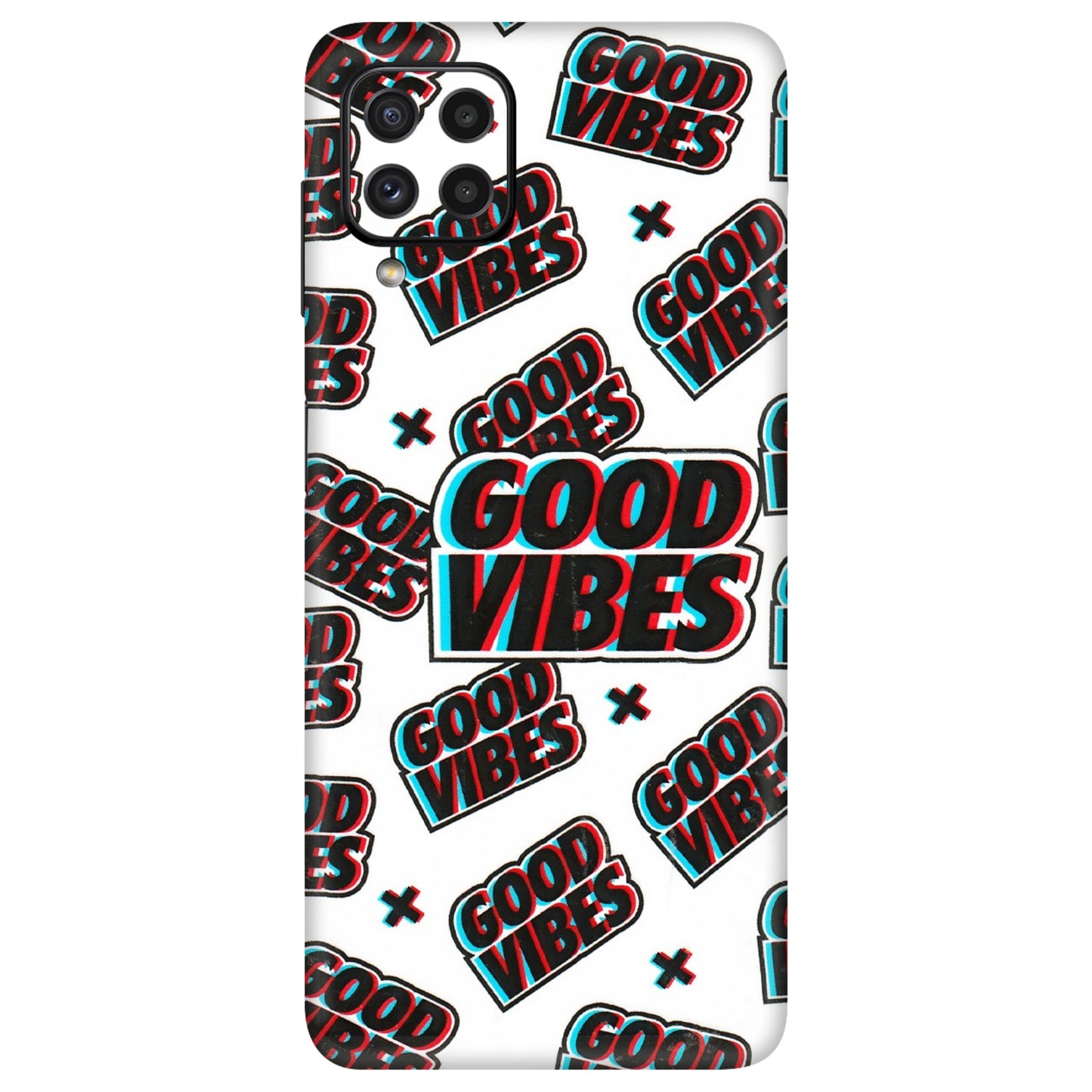 Samsung A/S Series Phone Skins (All Models) - Good Vibes - 3D Embossed Finish (L-282) Samsung Galaxy A22