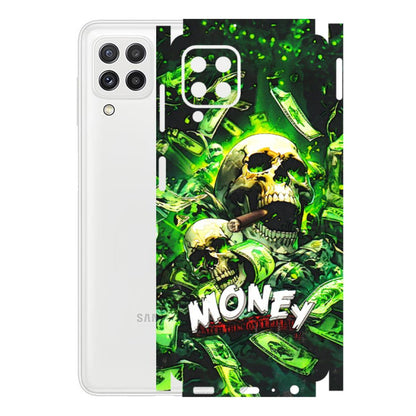 Samsung A/S Series Phone Skins (All Models) - Skull Money - 3D Embossed Finish (L-303) Samsung Galaxy A22