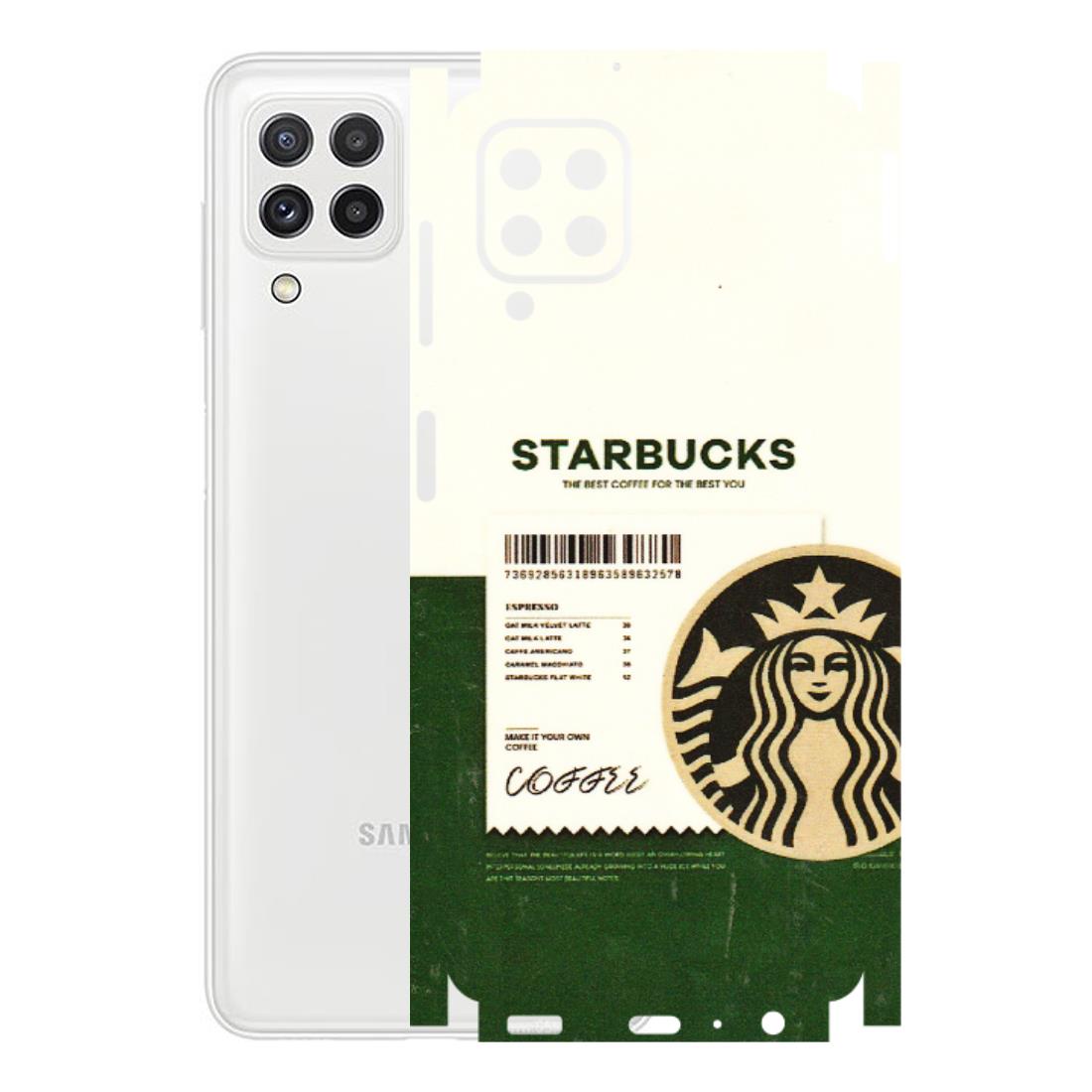 Samsung A/S Series Phone Skins (All Models) - Starbucks Barcode - 3D Embossed Finish (L-308) Samsung Galaxy A22