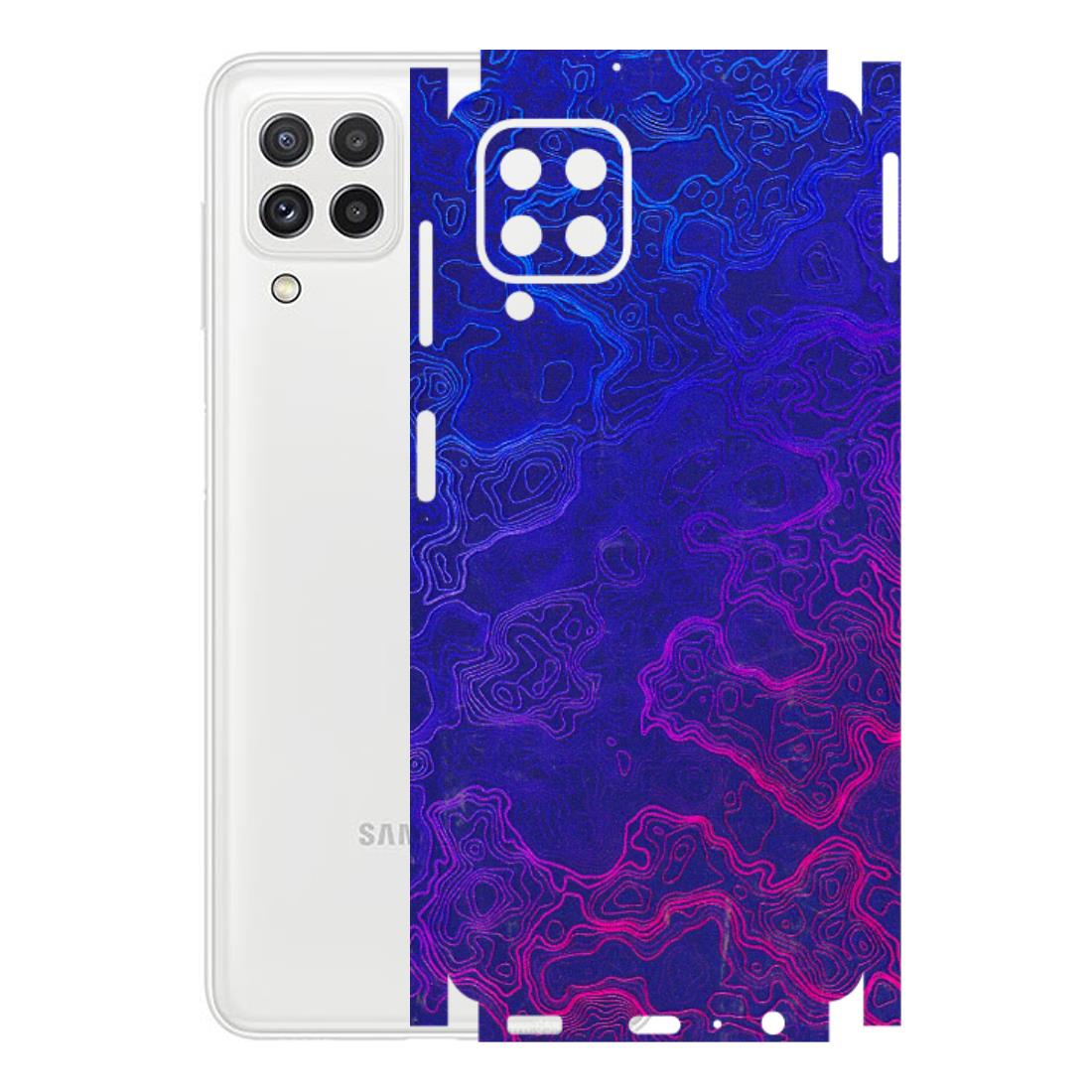 Samsung A/S Series Phone Skins (All Models) - Purple Ripples Swirl - 3D Embossed Finish (L-314) Samsung Galaxy A22