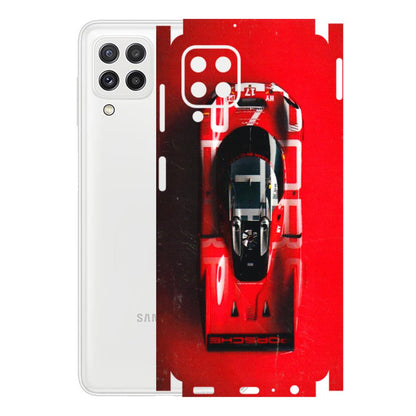 Samsung A/S Series Phone Skins (All Models) - Red Porsche Car Logo - 3D Embossed Finish (L-315) Samsung Galaxy A22