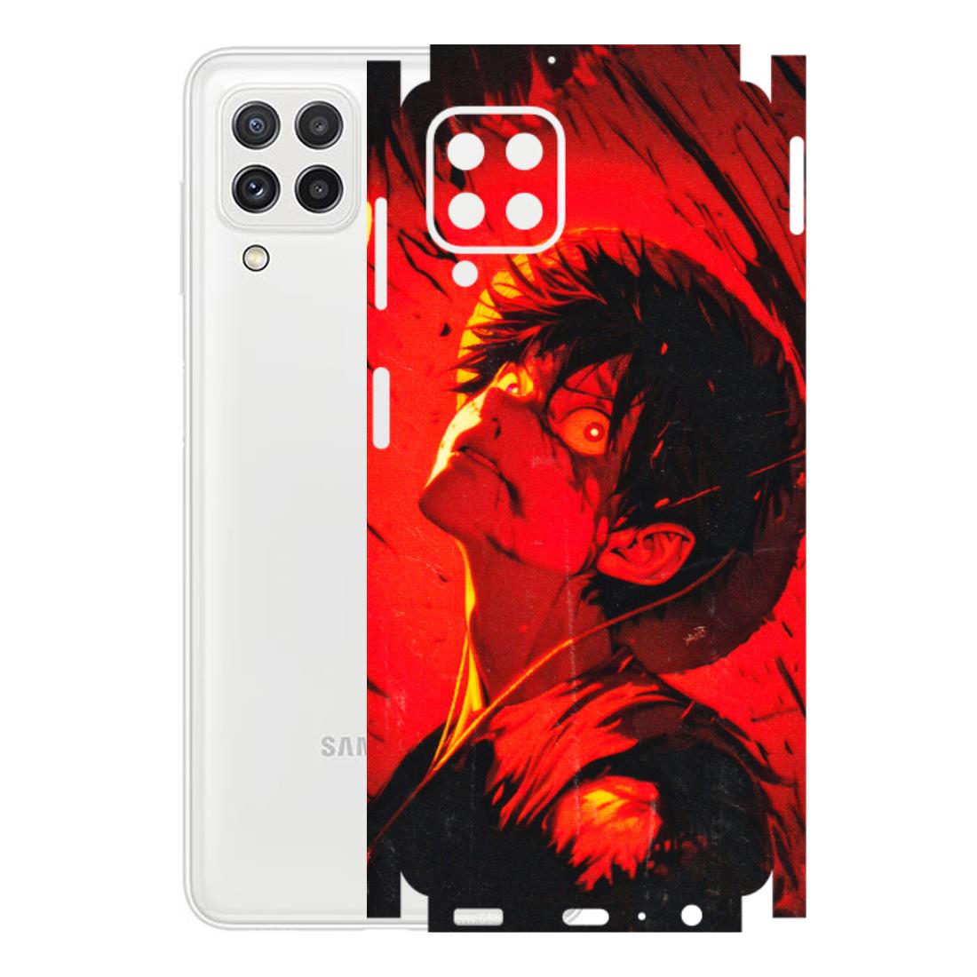 Samsung A/S Series Phone Skins (All Models) - D.Luffy Power Up One Piece Anime - 3D Embossed Finish (L-326) Samsung Galaxy A22