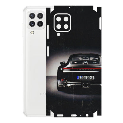Samsung A/S Series Phone Skins (All Models) - New Black Porsche GT3 - 3D Embossed Finish (L-327) Samsung Galaxy A22