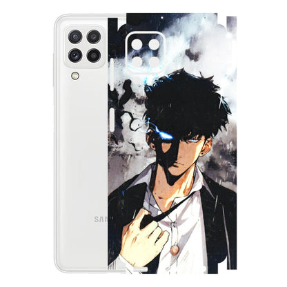 Samsung A/S Series Phone Skins (All Models) - Sung Jinwoo Manhwa Anime - 3D Embossed Finish (L-328) Samsung Galaxy A22