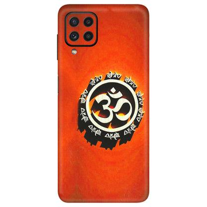 Samsung A/S Series Phone Skins (All Models) - Aum Shiv Orange - 3D Embossed Finish (L-32) Samsung Galaxy A22