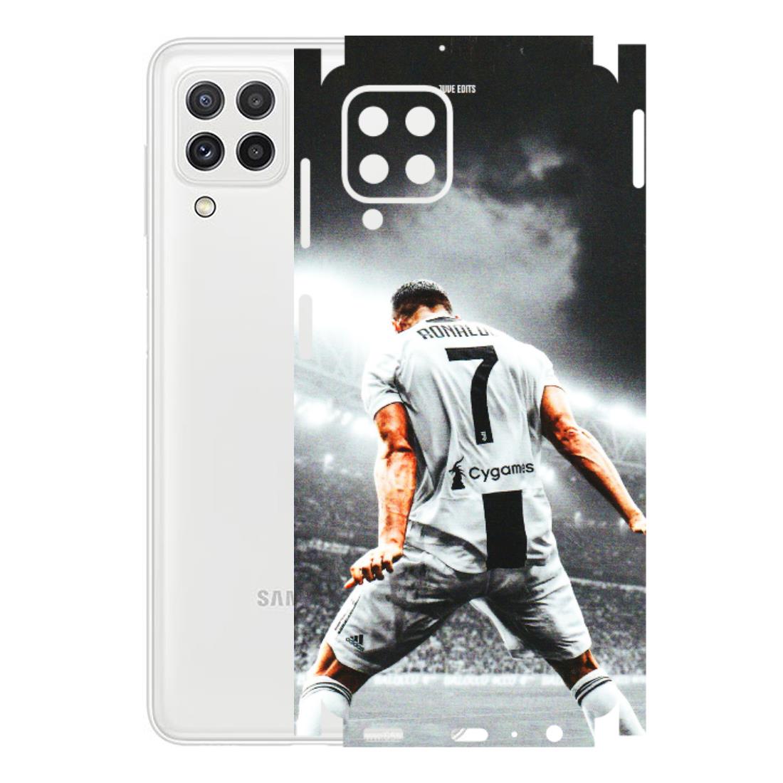 Samsung A/S Series Phone Skins (All Models) - Ronaldo CR7 Crazy - 3D Embossed Finish (L-44) Samsung Galaxy A22