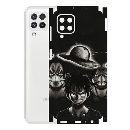 Samsung A/S Series Phone Skins (All Models) - Black Luffy Hat - 3D Embossed Finish (L-57) Samsung Galaxy A22