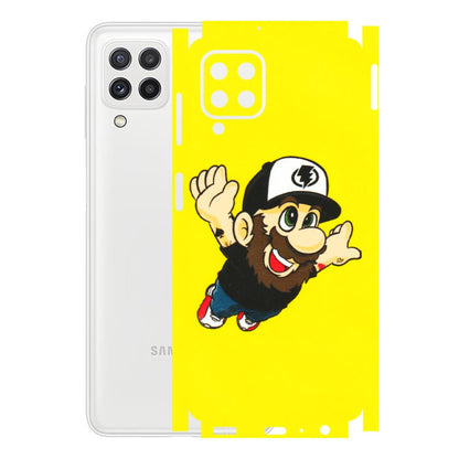 Samsung A/S Series Phone Skins (All Models) - Flying Beardo - 3D Embossed Finish (L-60) Samsung Galaxy A22