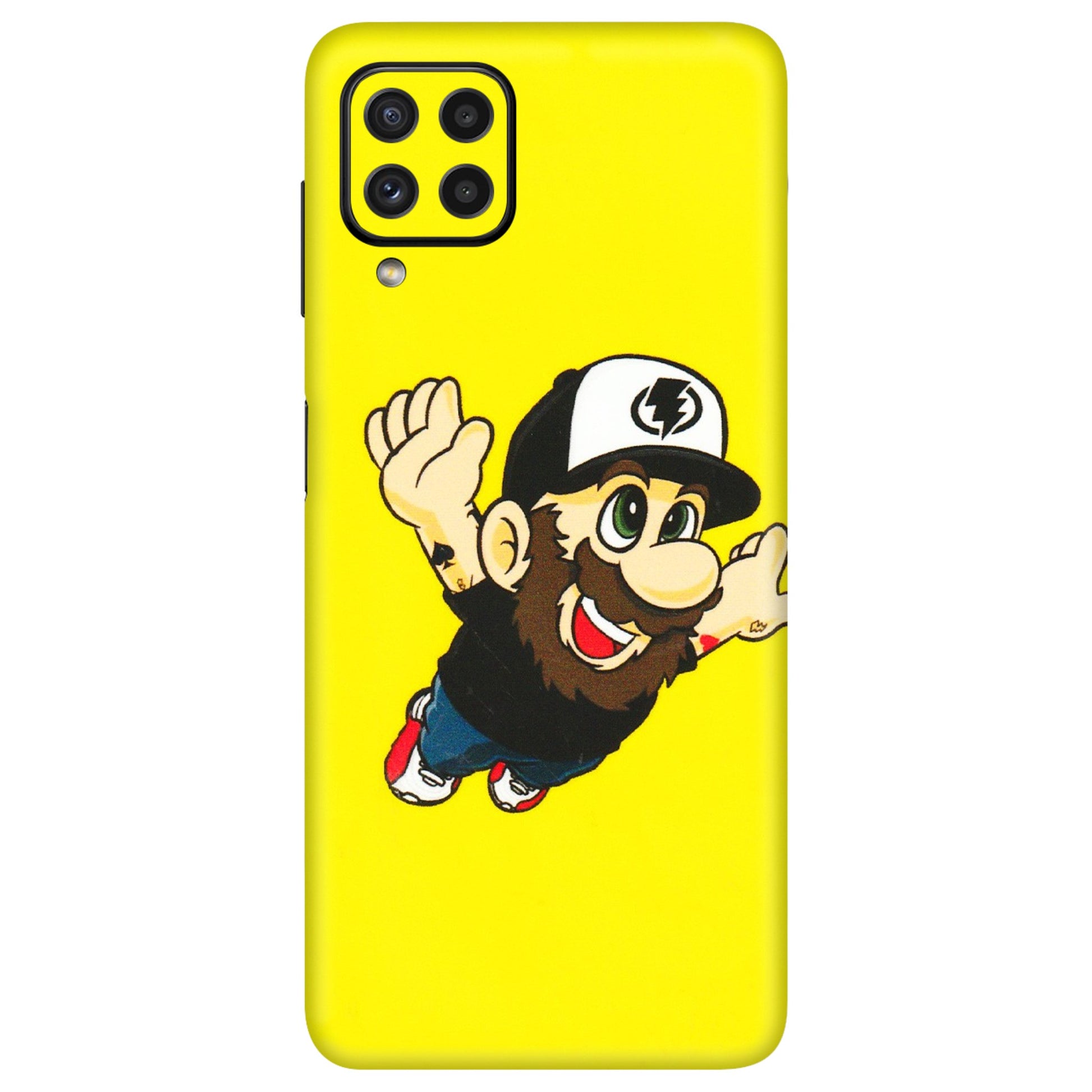 Samsung A/S Series Phone Skins (All Models) - Flying Beardo - 3D Embossed Finish (L-60) Samsung Galaxy A22